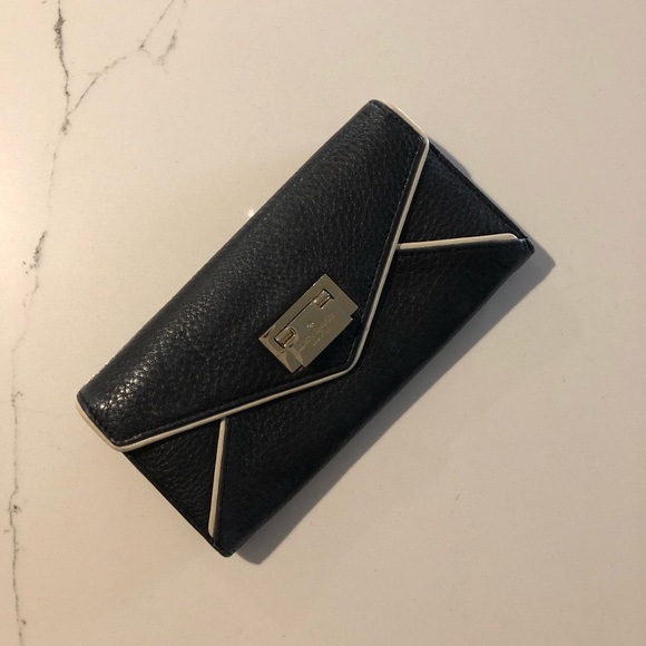 Authentic Kate Spade Black Leather Envelop… - Picture 2 of 5